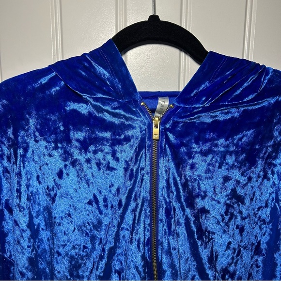Fabletics Celeste Crushed Velvour Zip Ho Hoodie Size XL - Picture 4 of 12